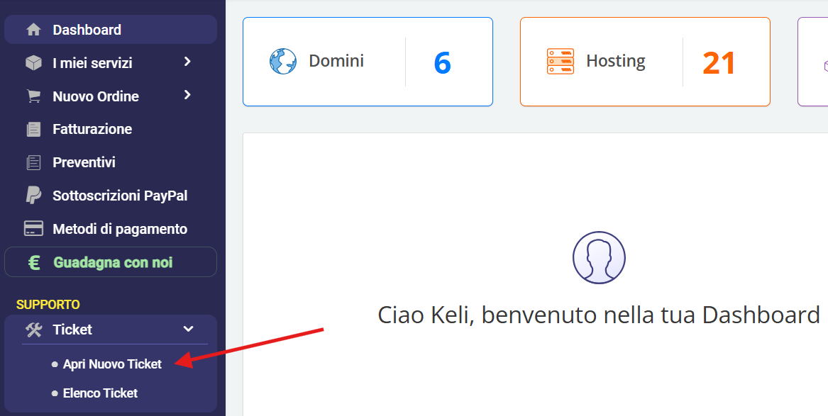 area-clienti-keliweb