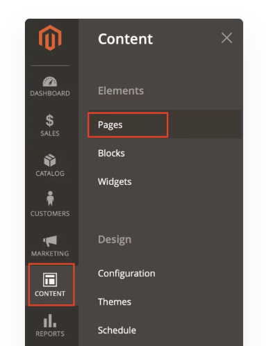 magento-content-pages